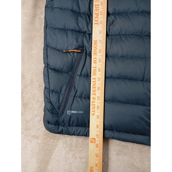 Eddie Bauer First Ascent StormDown 800 Puffer Vest Men XL Black Orange Lining - Picture 13 of 16